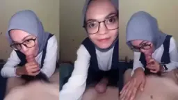 Mutia Hijab Isep Kontol Pacar Video by simontok