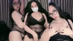 Tambah Montok Ratu Glowing Mango Black Lingerie Video by BOKEPSIN