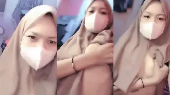 Daun Masih Muda Hijab Sange Remas Nenen Mango Video by PornGo