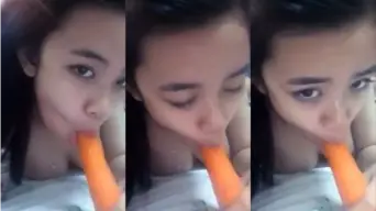 Daun Masih Muda Chindo Toge Belajar Sepong Wortel