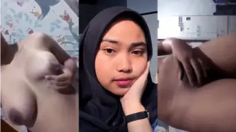 Hijab Daun Masih Muda Wati Pap TT Video by NoBokep